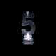 4 Bougies et Numéro 5 Led