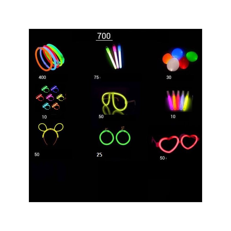 Soirée Fluo Pack 700 Produits pour Fête